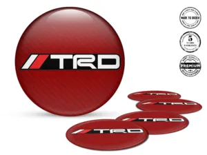 Toyota TRD Rim Decals Version Domed Sticker Upgrade